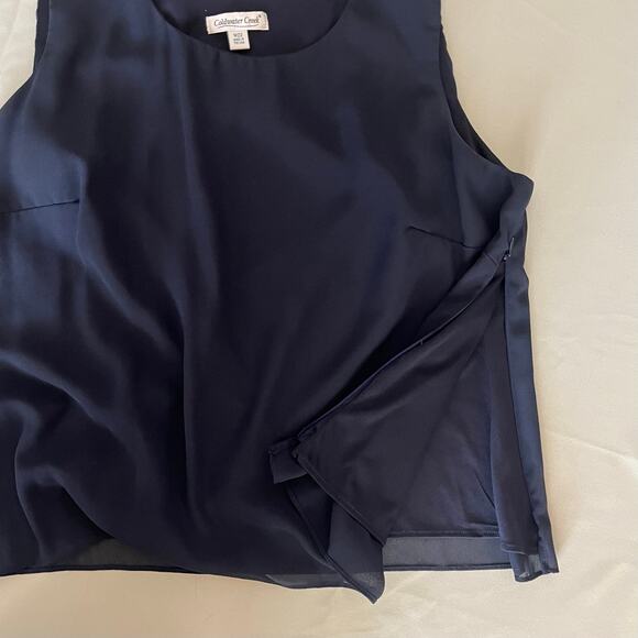 Coldwater Creek "Best Night Out" Set: Top & Bottoms in Navy Blue - Sz 22W - Picture 5 of 6